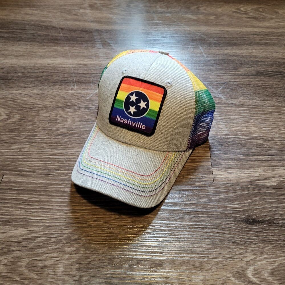 Tennessee State Flag LGBTQIA+ Gay Pride Trucker Snapback Hat